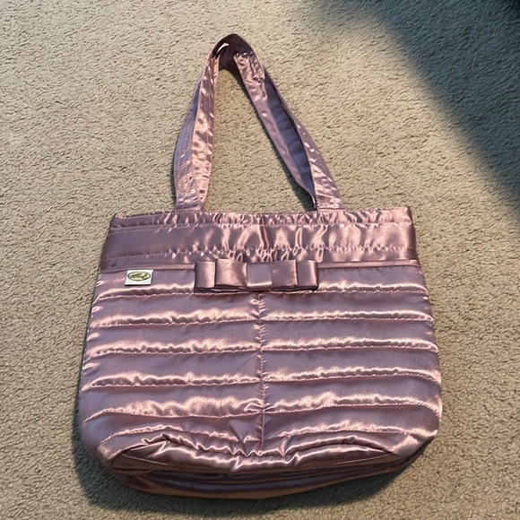 Bags 5 For 25 Pink Bow Satin Cooler Tote Poshmark
